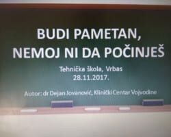 Predavanje u Srednjoj tehničkoj školi u Vrbasu