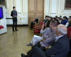 Predavanje u gimnaziji J. J. Zmaj u Novom Sadu